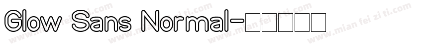 Glow Sans Normal字体转换